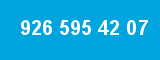 926 595 42 07 926 595 42 07